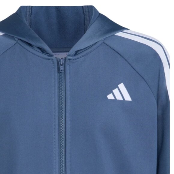NWT adidas Youth Blue Tricot Jacket Size Small - Picture 7 of 7